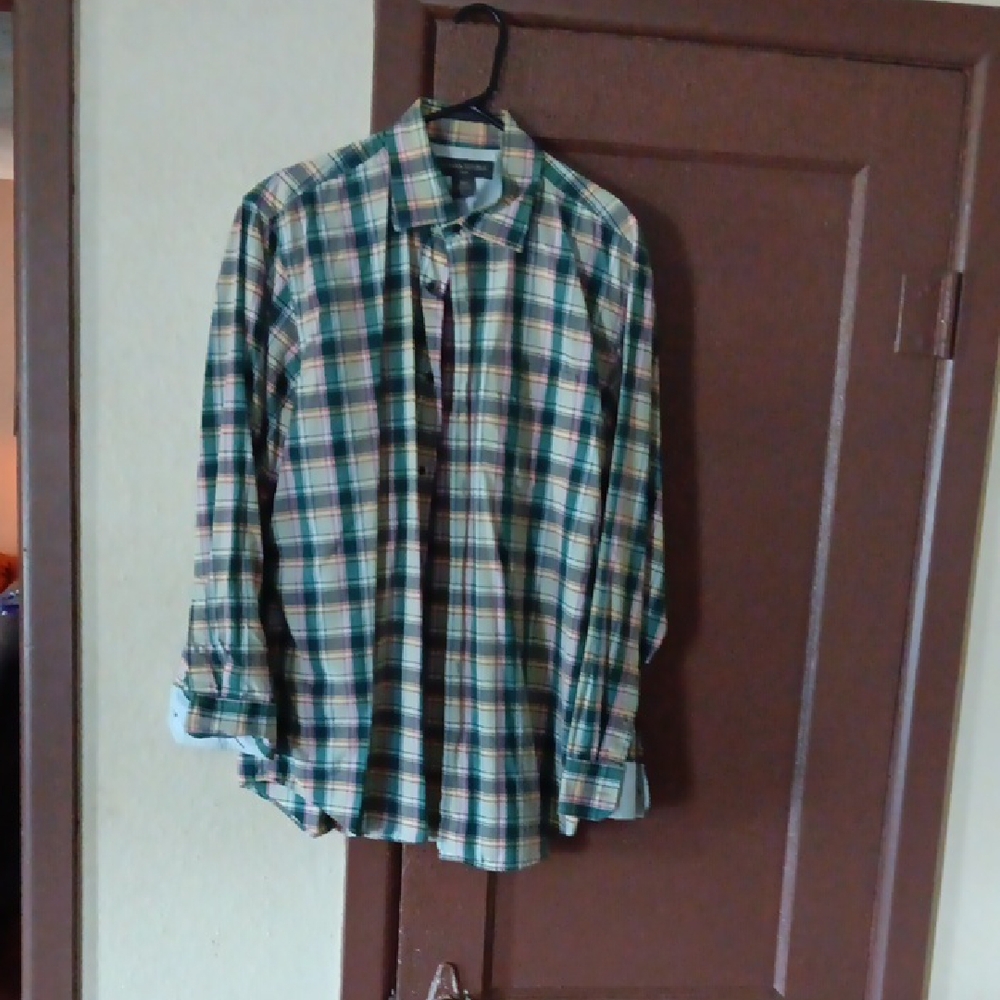 Banana Republic Green and Blue Casual  Shirt